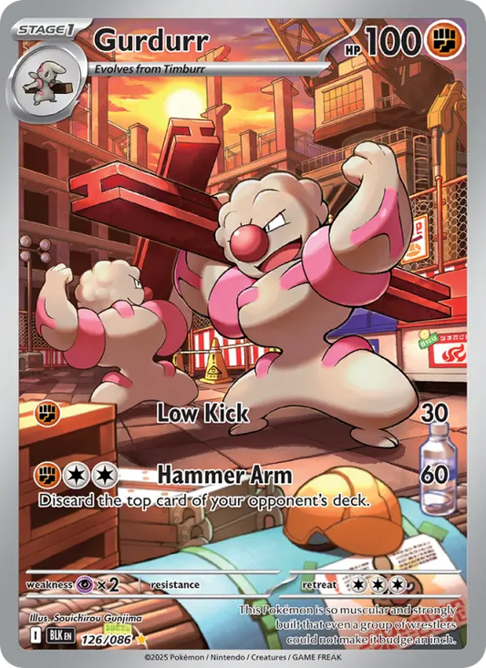 Gurdurr 126 Black Bolt Pokesingles