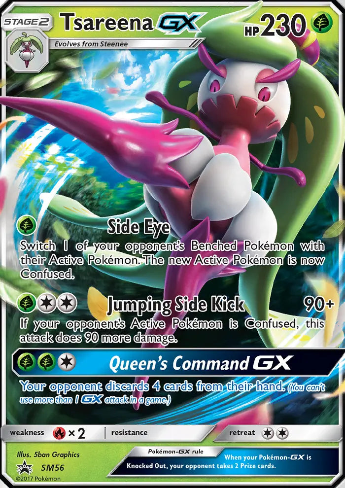 Tsareena GX SM56 SM Black Star Promos Pokesingles