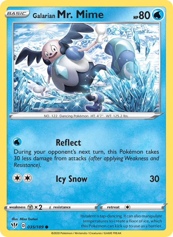 Galarian Mr. Mime 35 Darkness Ablaze Pokesingles