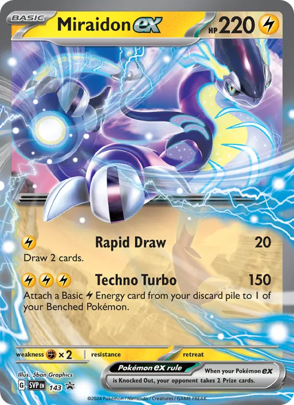 Miraidon ex 143 SVP Black Star Promos Pokesingles