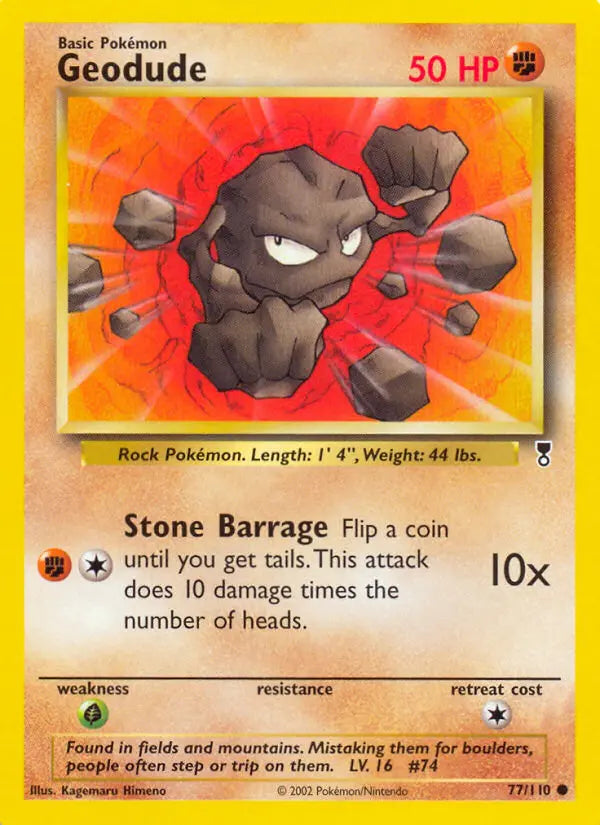 Geodude 77 Legendary Collection Pokesingles