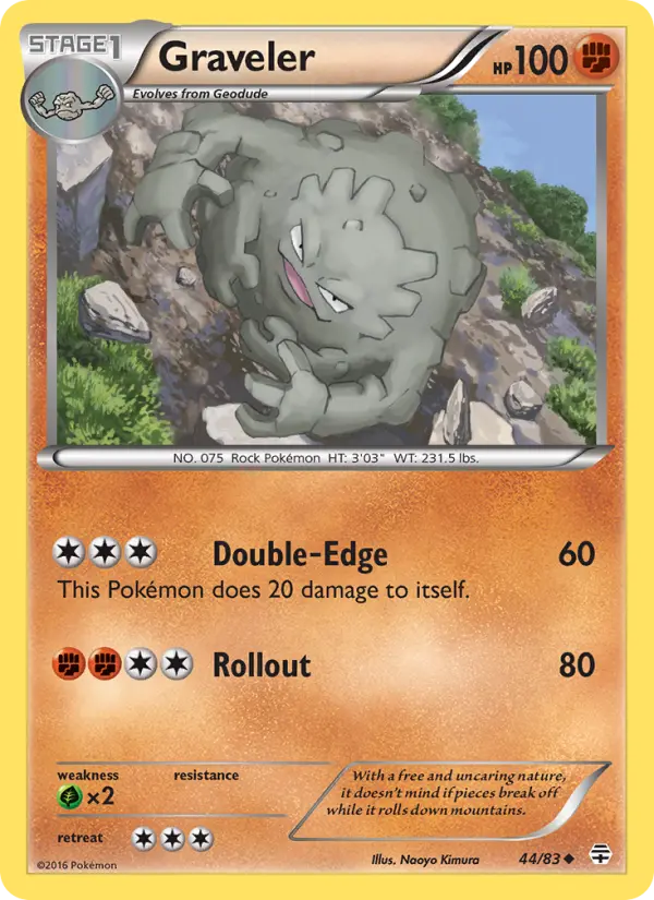 Graveler 44 Generations Pokesingles