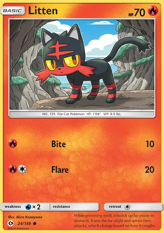Litten 24 Sun & Moon Pokesingles
