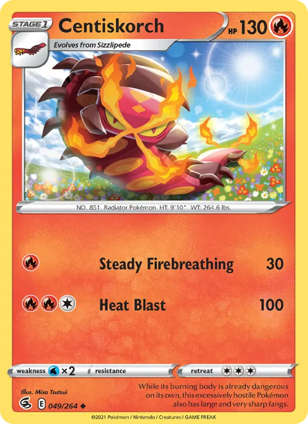 Centiskorch 49 Fusion Strike Pokesingles