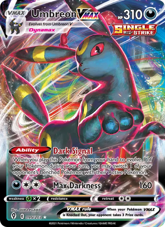 Umbreon VMAX 95 Evolving Skies Pokesingles
