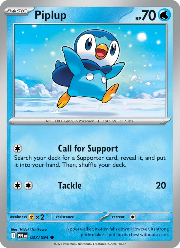 Piplup 27 Phantasmal Flames Pokesingles