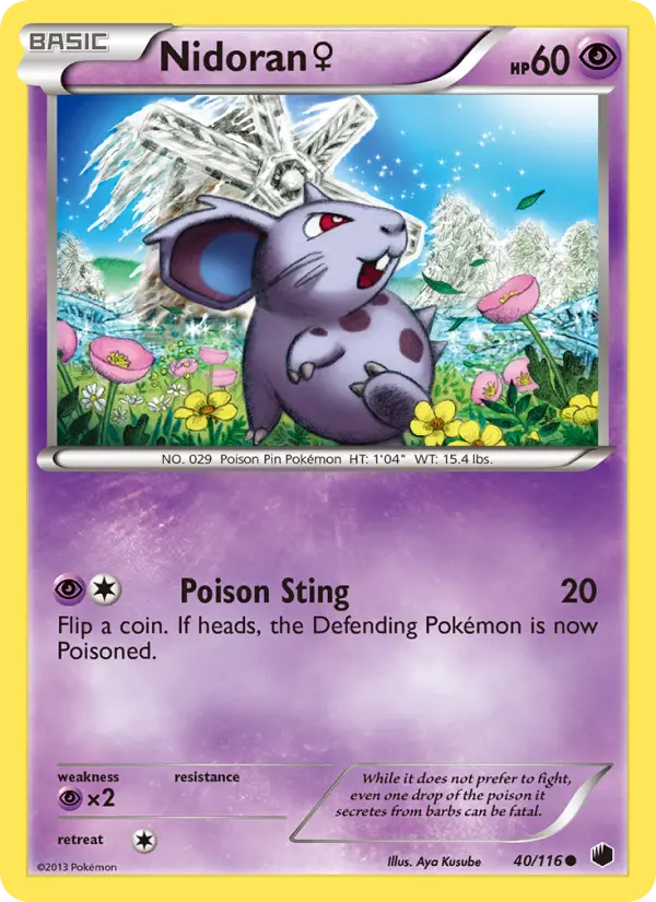 Nidoran♀ 40 Plasma Freeze Pokesingles