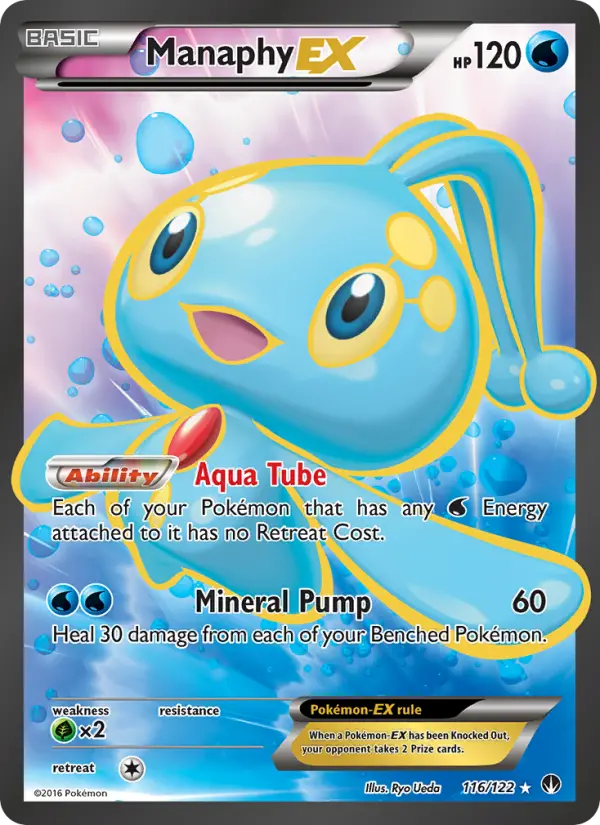 Manaphy EX 116 BREAKpoint Pokesingles