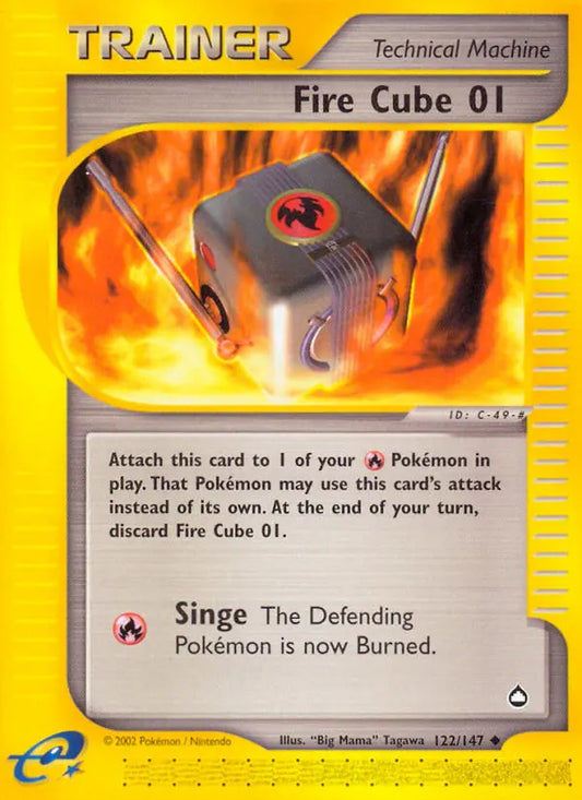 Fire Cube 01 122 Aquapolis Pokesingles