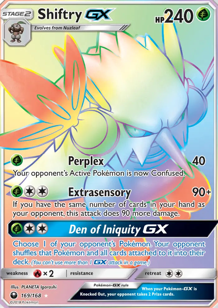 Shiftry GX 169 Celestial Storm Pokesingles