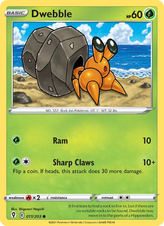 Dwebble 11 Evolving Skies Pokesingles