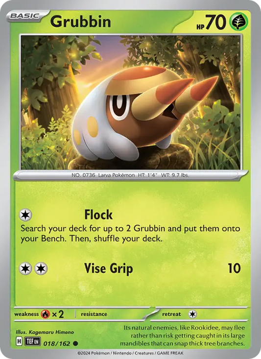 Grubbin 18 Temporal Forces Pokesingles