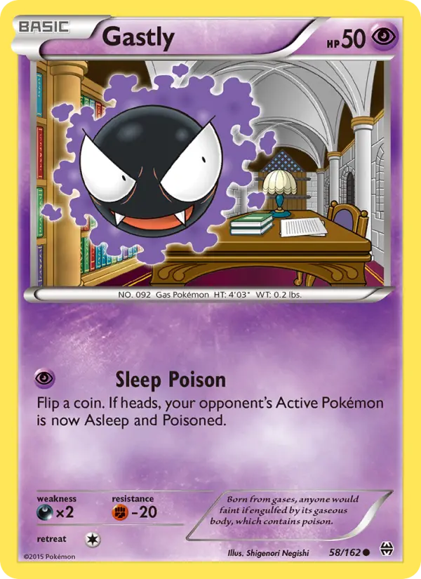 Gastly 58 BREAKthrough Pokesingles