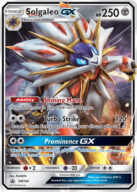 Solgaleo GX SM104 SM Black Star Promos Pokesingles