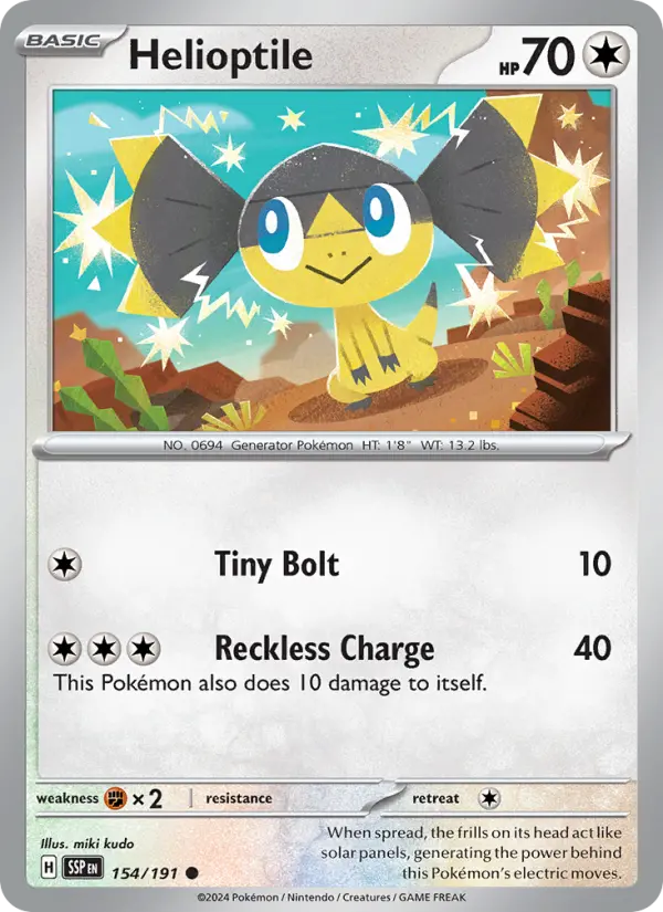 Helioptile 154 Surging Sparks Pokesingles
