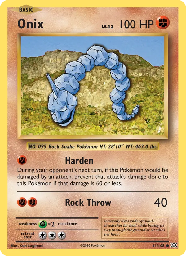 Onix 61 Evolutions Pokesingles