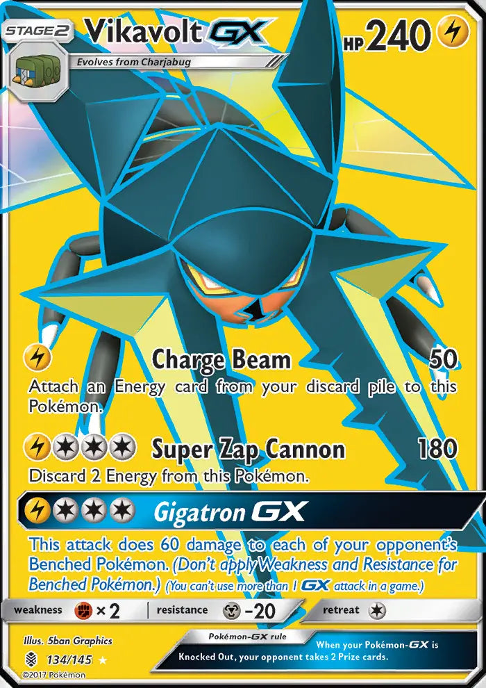 Vikavolt GX 134 Guardians Rising Pokesingles
