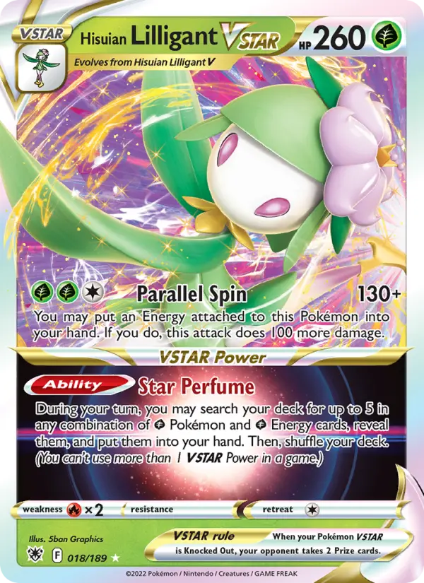 Hisuian Lilligant VSTAR 18 Astral Radiance Pokesingles