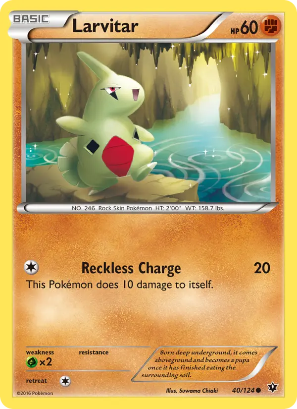 Larvitar 40 Fates Collide Pokesingles