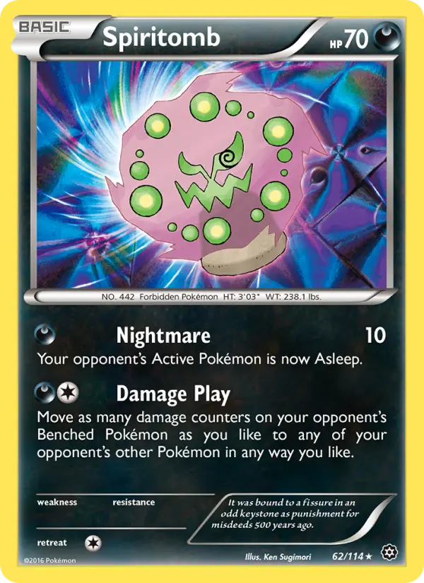 Spiritomb 62 Steam Siege Pokesingles