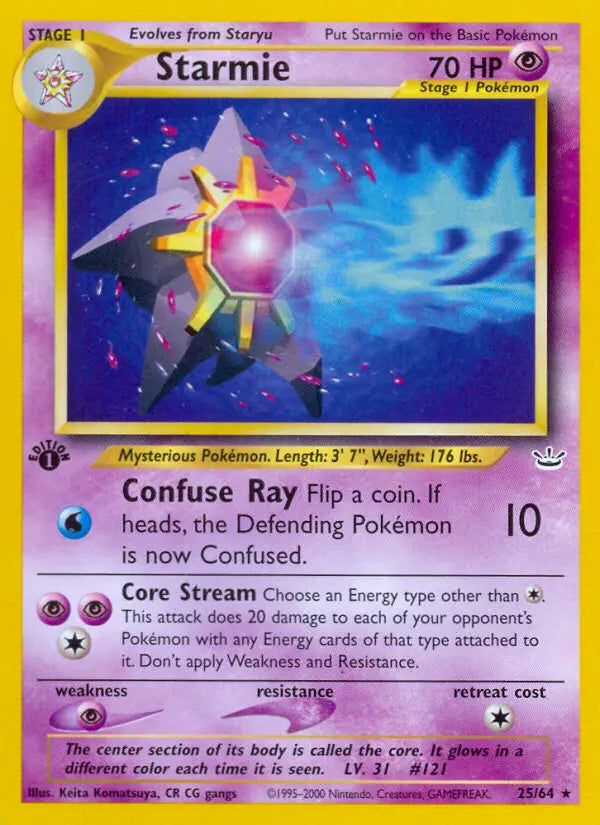 Starmie 25 Neo Revelation Pokesingles
