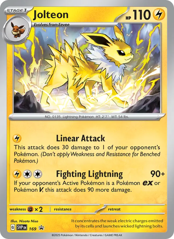 Jolteon 169 SVP Black Star Promos Pokesingles