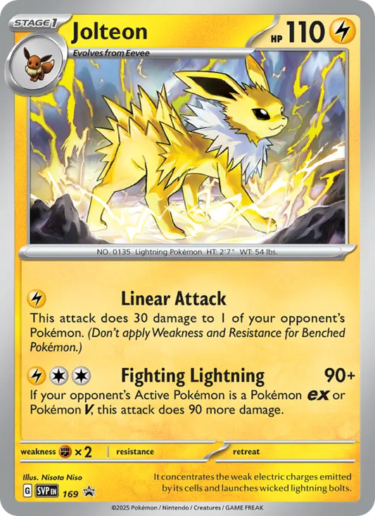 Jolteon 169 SVP Black Star Promos Pokesingles