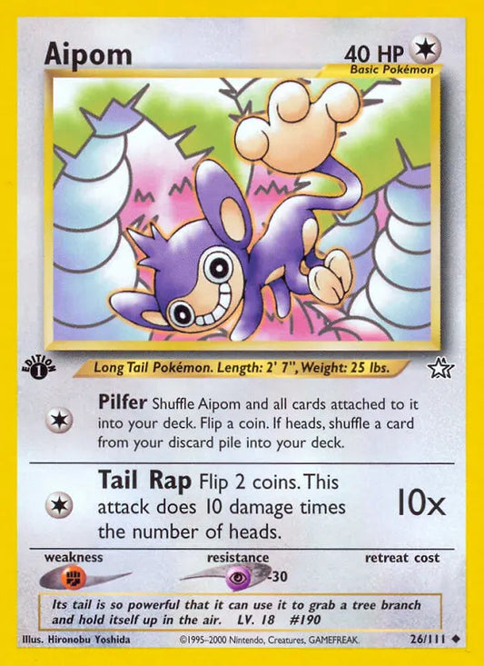 Aipom 26 Neo Genesis Pokesingles
