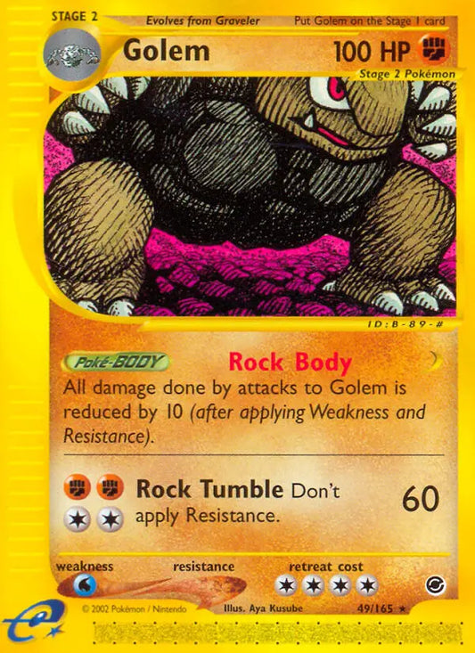 Golem 49 Expedition Base Set Pokesingles