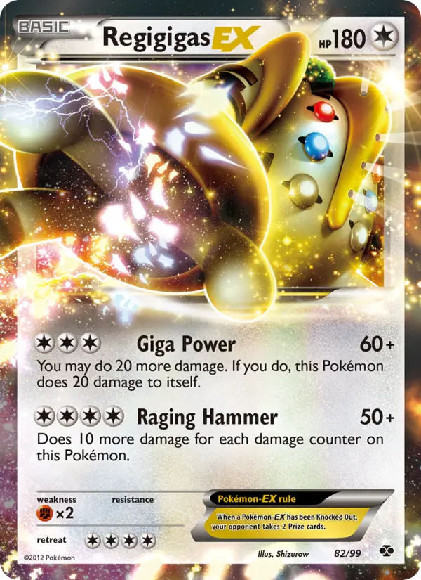 Regigigas-EX 82 Next Destinies Pokesingles