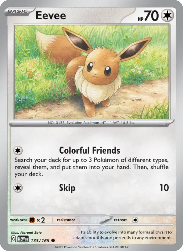 Eevee 133 151 Pokesingles