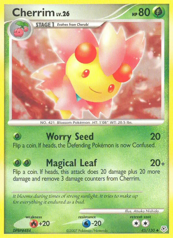Cherrim 45 Diamond & Pearl Pokesingles