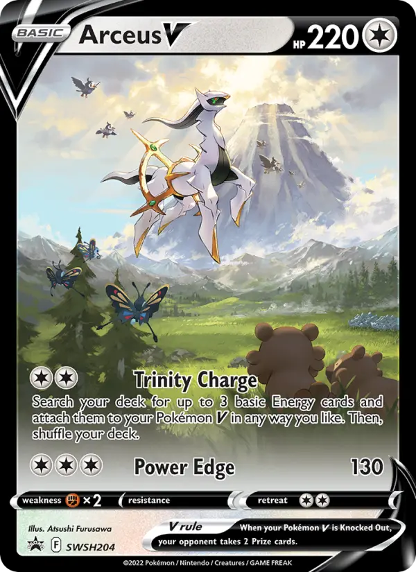 Arceus V SWSH204 SWSH Black Star Promos Pokesingles