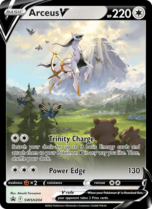 Arceus V SWSH204 SWSH Black Star Promos Pokesingles