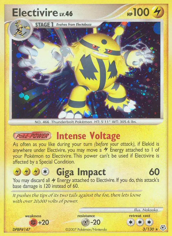 Electivire 3 Diamond & Pearl Pokesingles