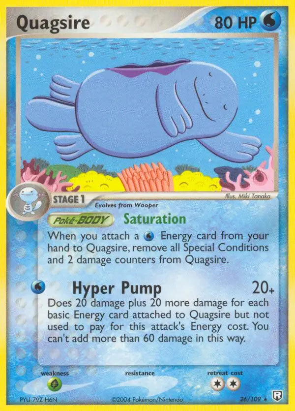 Quagsire 26 Team Rocket Returns Pokesingles