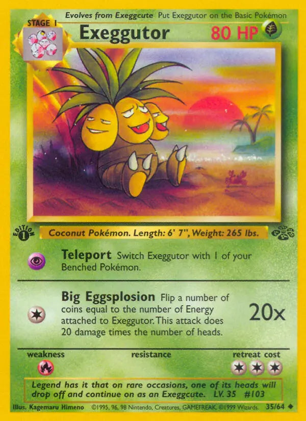 Exeggutor 35 Jungle Pokesingles