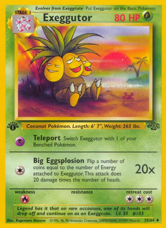 Exeggutor 35 Jungle Pokesingles