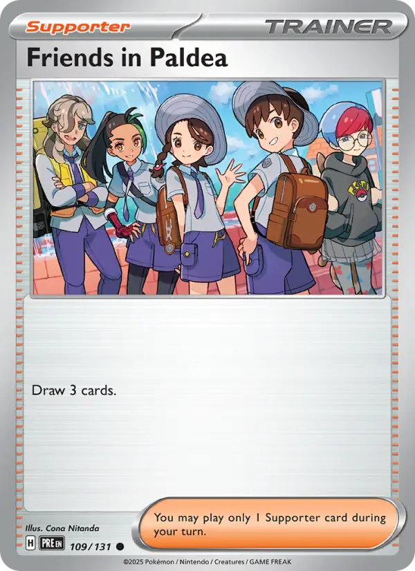 Friends in Paldea 109 Prismatic Evolutions Pokesingles