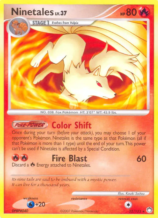 Ninetales 32 Mysterious Treasures Pokesingles