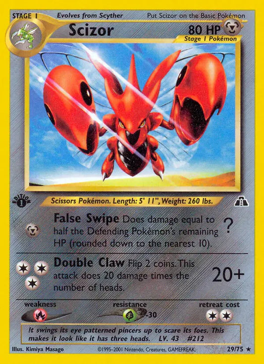 Scizor 29 Neo Discovery Pokesingles