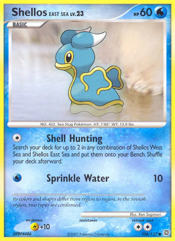 Shellos East Sea 106 Secret Wonders Pokesingles