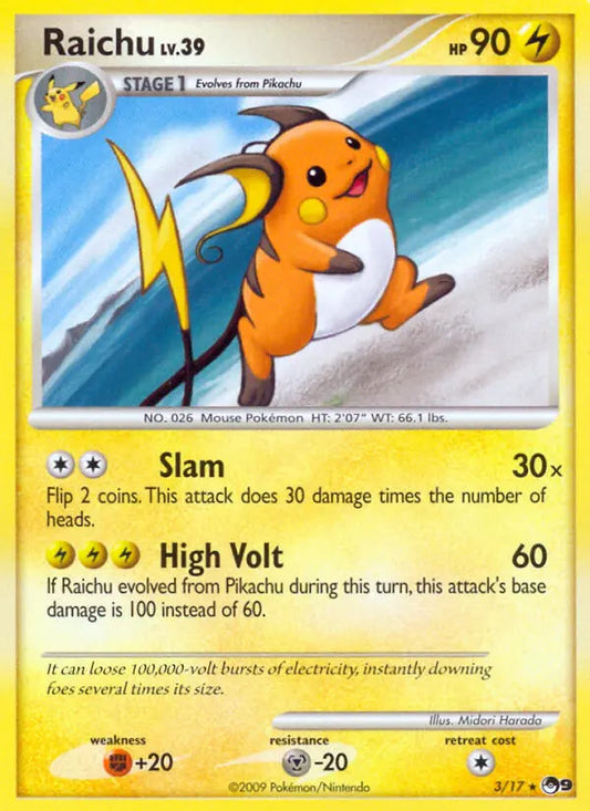 Raichu 3 POP Series 9 Pokesingles