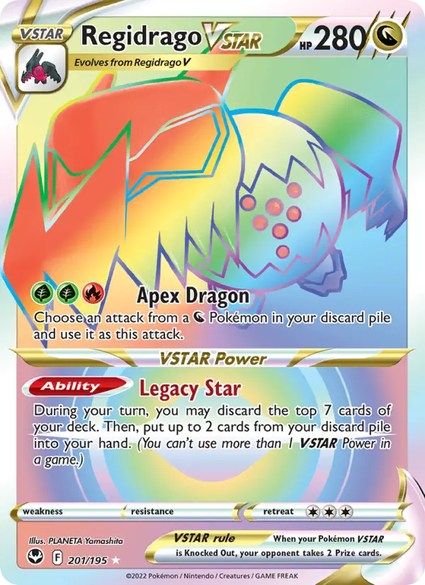 Regidrago VSTAR 201 Silver Tempest Pokesingles