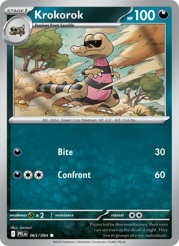 Krokorok 65 Phantasmal Flames Pokesingles