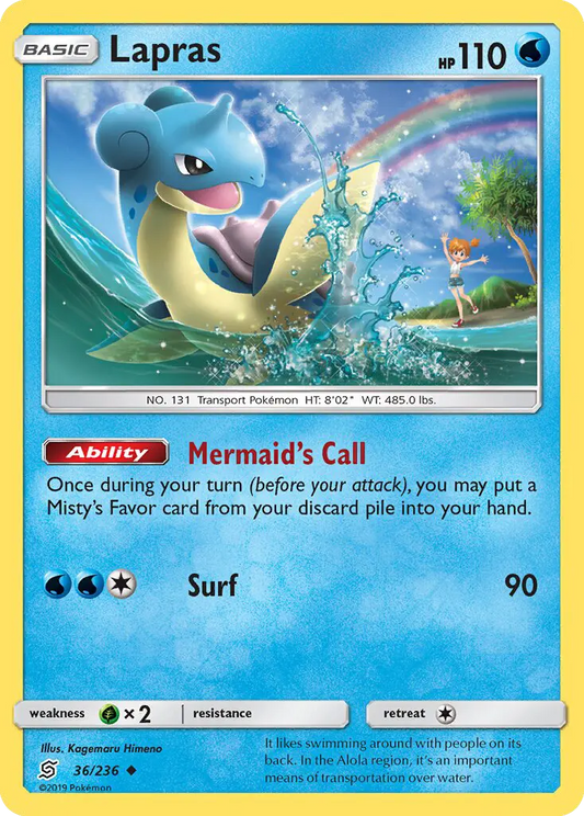 Lapras 36 Unified Minds Pokesingles