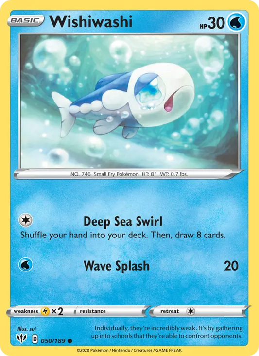 Wishiwashi 50 Darkness Ablaze Pokesingles