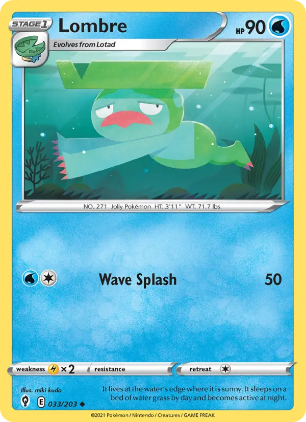 Lombre 33 Evolving Skies Pokesingles