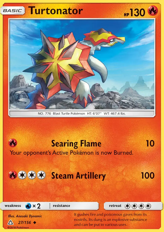 Turtonator 27 Ultra Prism Pokesingles