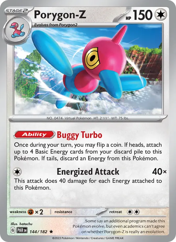 Porygon-Z 144 Paradox Rift Pokesingles